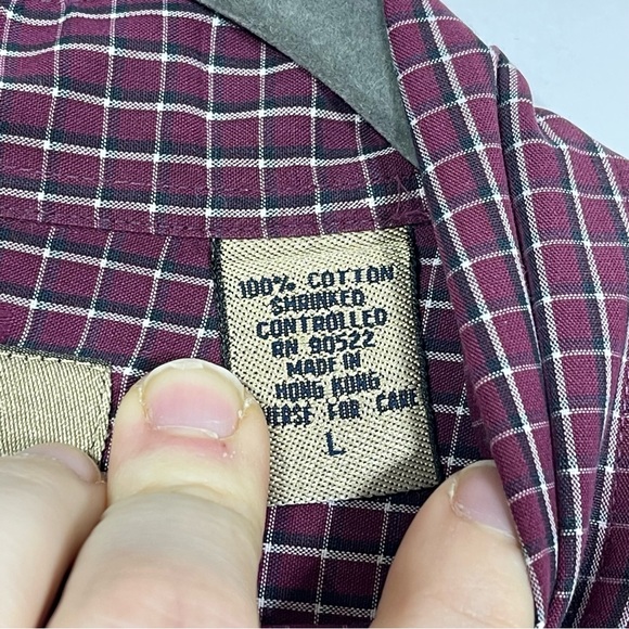 Vesi Sportwear, Plaid Button Down Shirt University of Montana Embroidered Logo - Picture 5 of 7